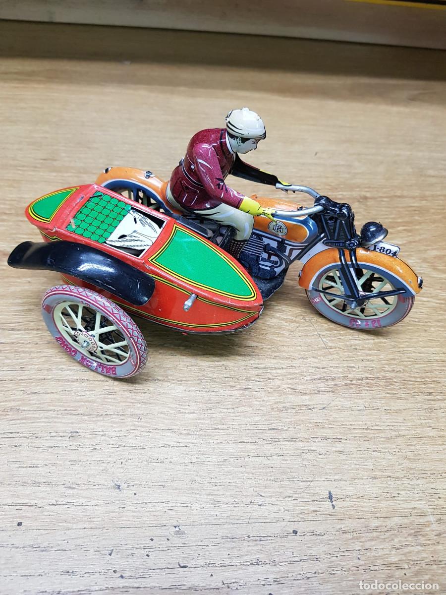 Juguetes antiguos de hojalata: MOTOCICLETA DE HOJALATA