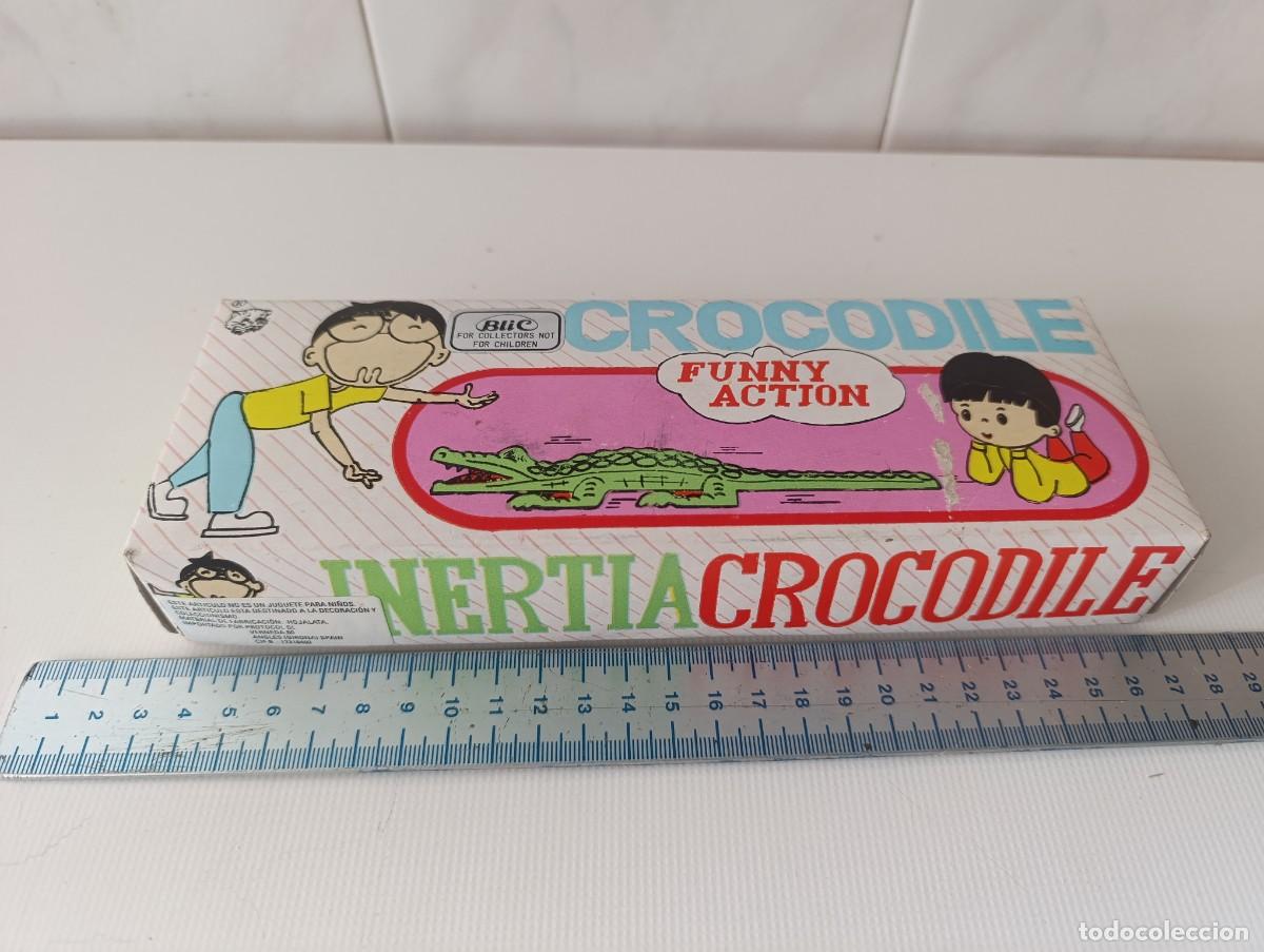 Juguetes antiguos de hojalata: COCODRILO FUNNY - - CHAPA - HOJALATA - EN CAJA - BLIC -