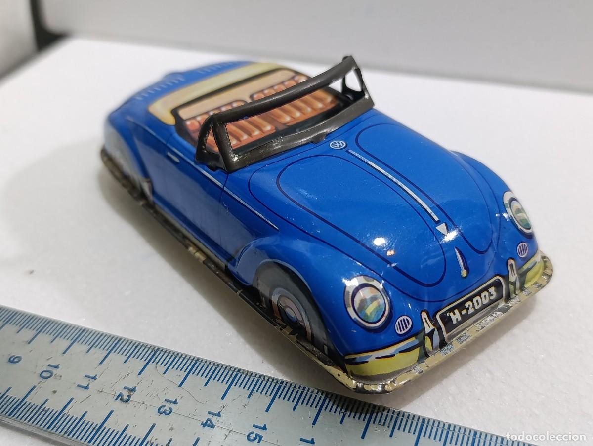 Antikes Blechspielzeug: VOLKSWAGEN ESCARABAJO CABRIOLET - CHAPA - HOJALATA - -