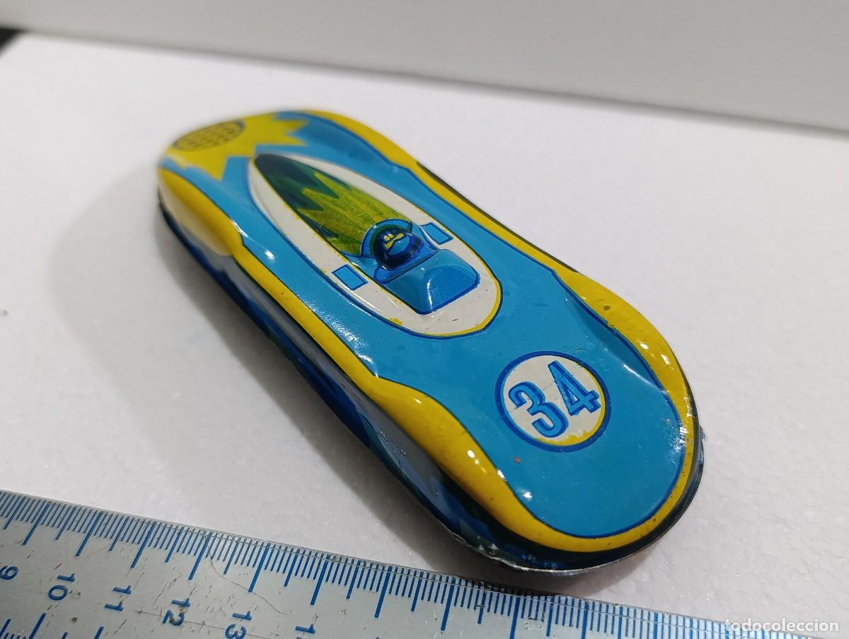 Antikes Blechspielzeug: COCHE CARRERAS LEMANS - CHAPA - HOJALATA - -