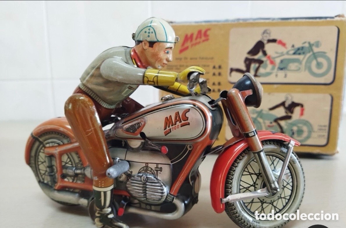Juguetes antiguos de hojalata: Arnold &ldquo; MAC 700 RED VERSION &ldquo; Original Box, SCARCE! (F725-377)