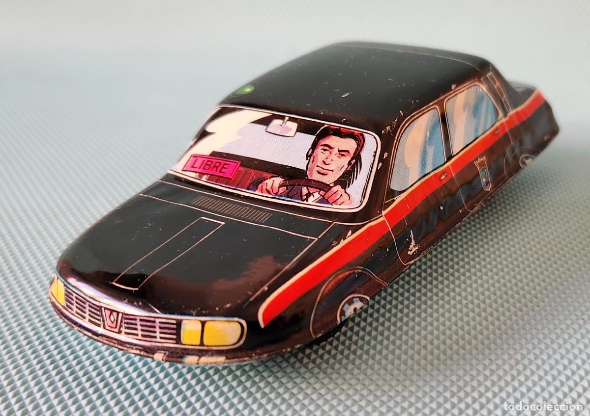 Juguetes antiguos de hojalata: TAXI - COCHE DE HOJALATA - Juguetes ROMAN - Espa&ntilde;a a&ntilde;os '70s