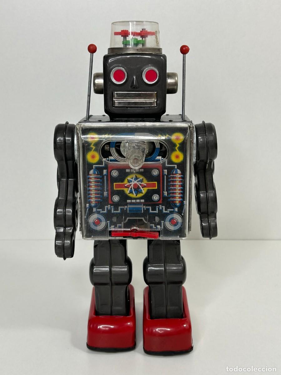 Juguetes antiguos de hojalata: ANTIGUO ROBOT HOJALATA Y PL&Aacute;STICO JAPAN