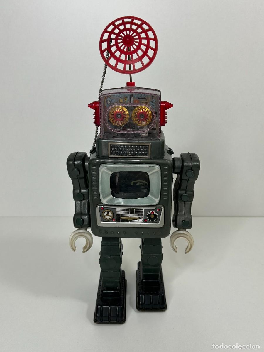 Juguetes antiguos de hojalata: ANTIGUO ROBOT HOJALATA Y PL&Aacute;STICO JAPAN N&ordm;2
