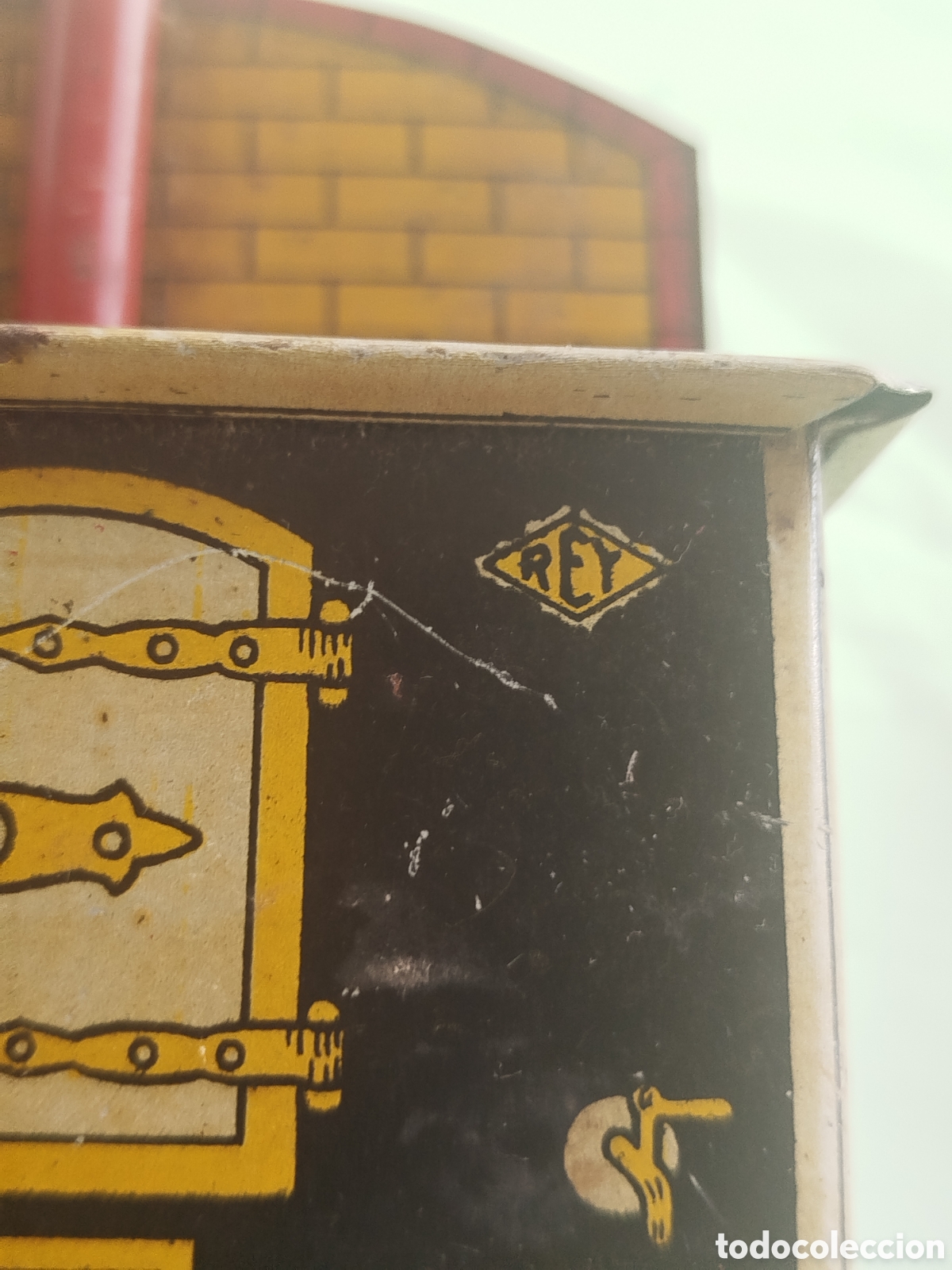 Juguetes antiguos de hojalata: Cocinita de hojalata Rey - Foto 6