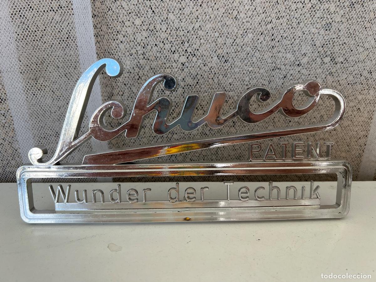 Juguetes antiguos de hojalata: SCHUCO LETRERO EXPOSICION COMERCIAL PLASTICO - Foto 1