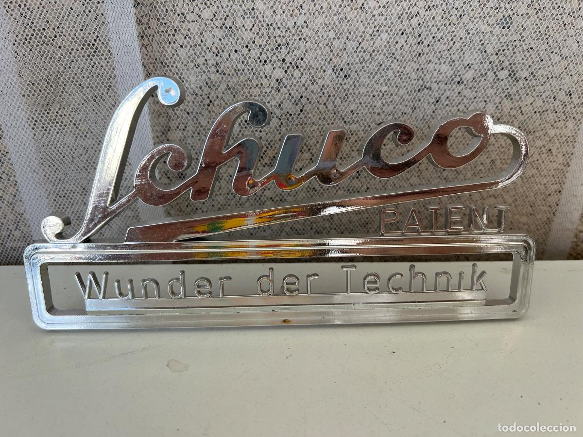 Juguetes antiguos de hojalata: SCHUCO LETRERO EXPOSICION COMERCIAL PLASTICO - Foto 2