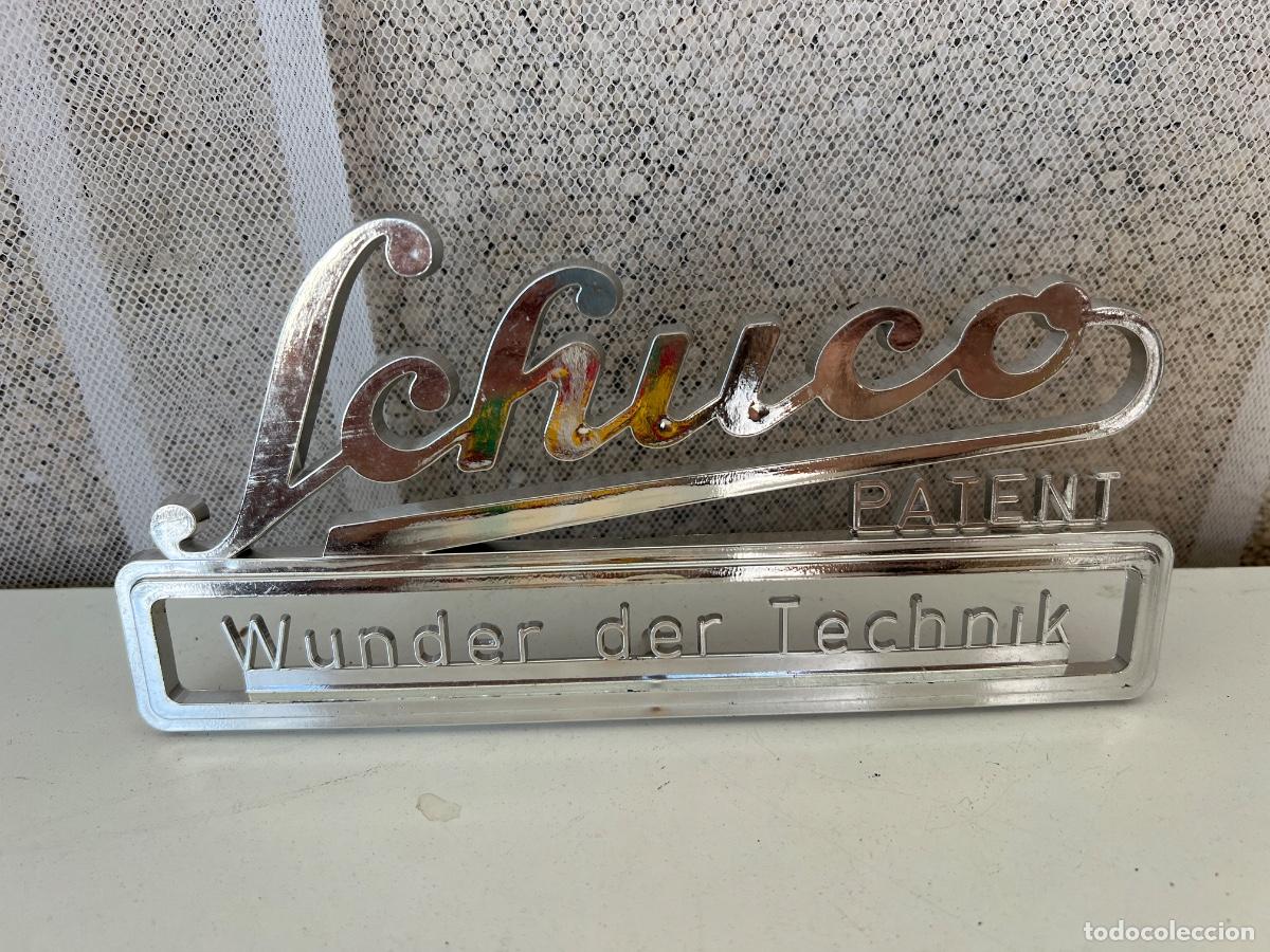 Juguetes antiguos de hojalata: SCHUCO LETRERO EXPOSICION COMERCIAL PLASTICO - Foto 3