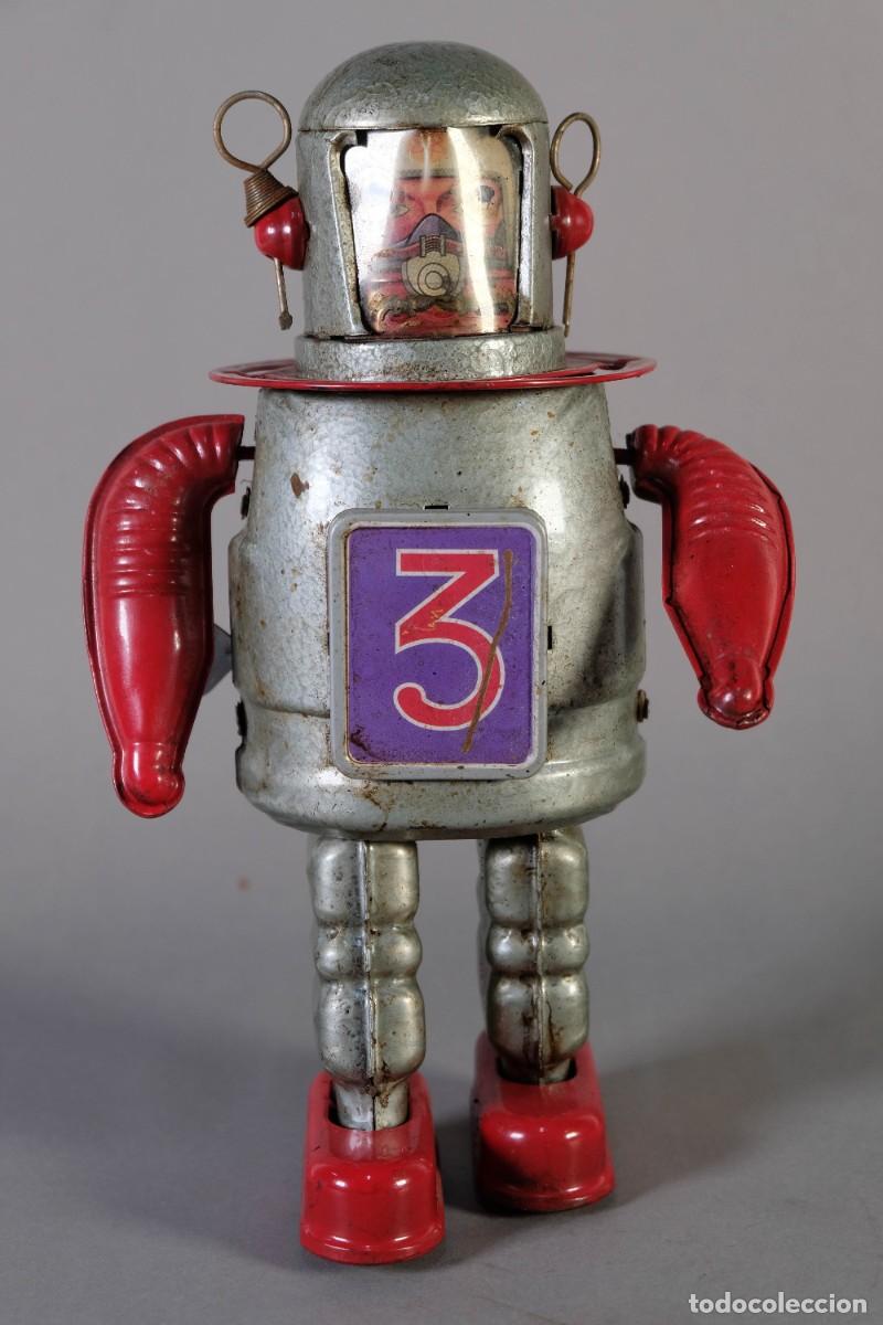 Juguetes antiguos de hojalata: ROBOT ASTRO-SCOUT UP FRICION POWERED MS99 EN HOJALATA - FUNCIONA