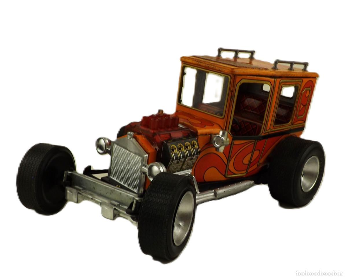 Juguetes antiguos de hojalata: Hot Rod Limousine de la marca Alps. Made in Japan