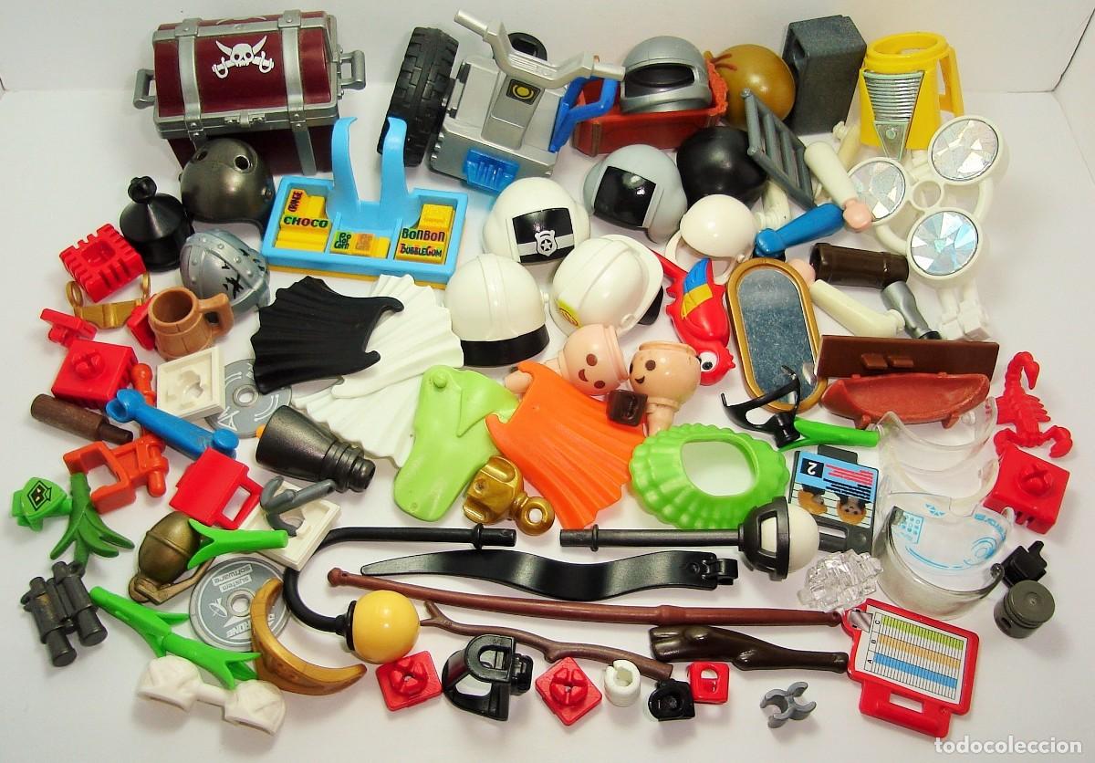 Juguetes antiguos de hojalata: LOTE DE TODO TIPO DE PIEZAS Y ACCESORIOS PLAYMOBIL LOTE 1