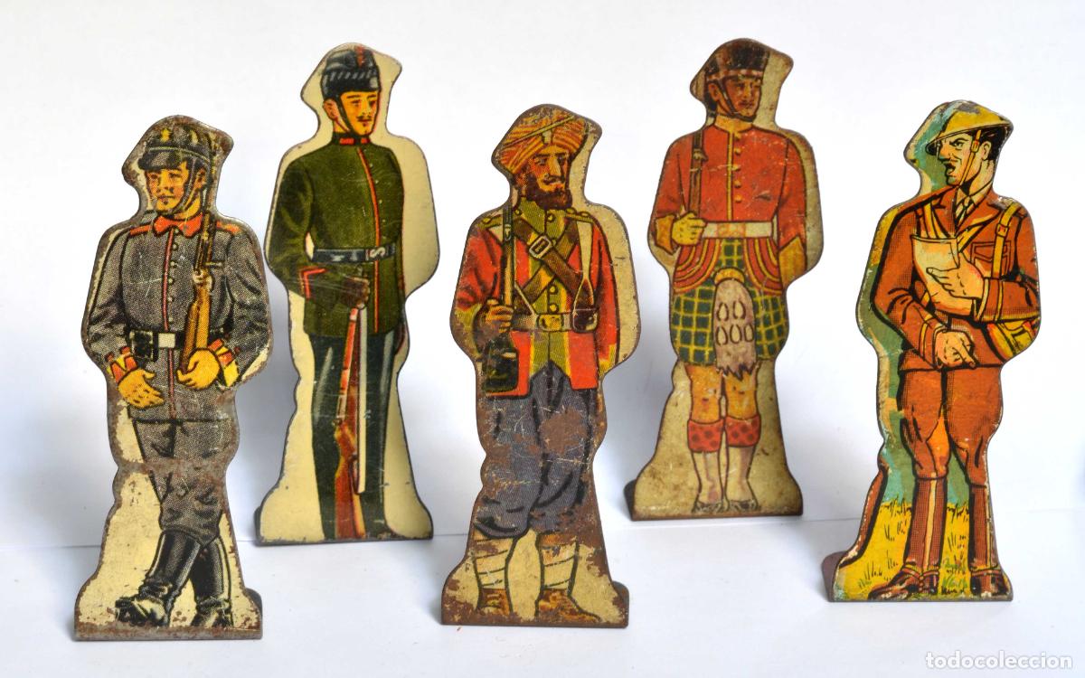 Juguetes antiguos de hojalata: LOTE DE 5 FIGURAS DIANA&nbsp;DE HOJALATA LITOGRAFIADA DE MARX - USA - 1930,S - VER DESCRIPCI&Oacute;N.