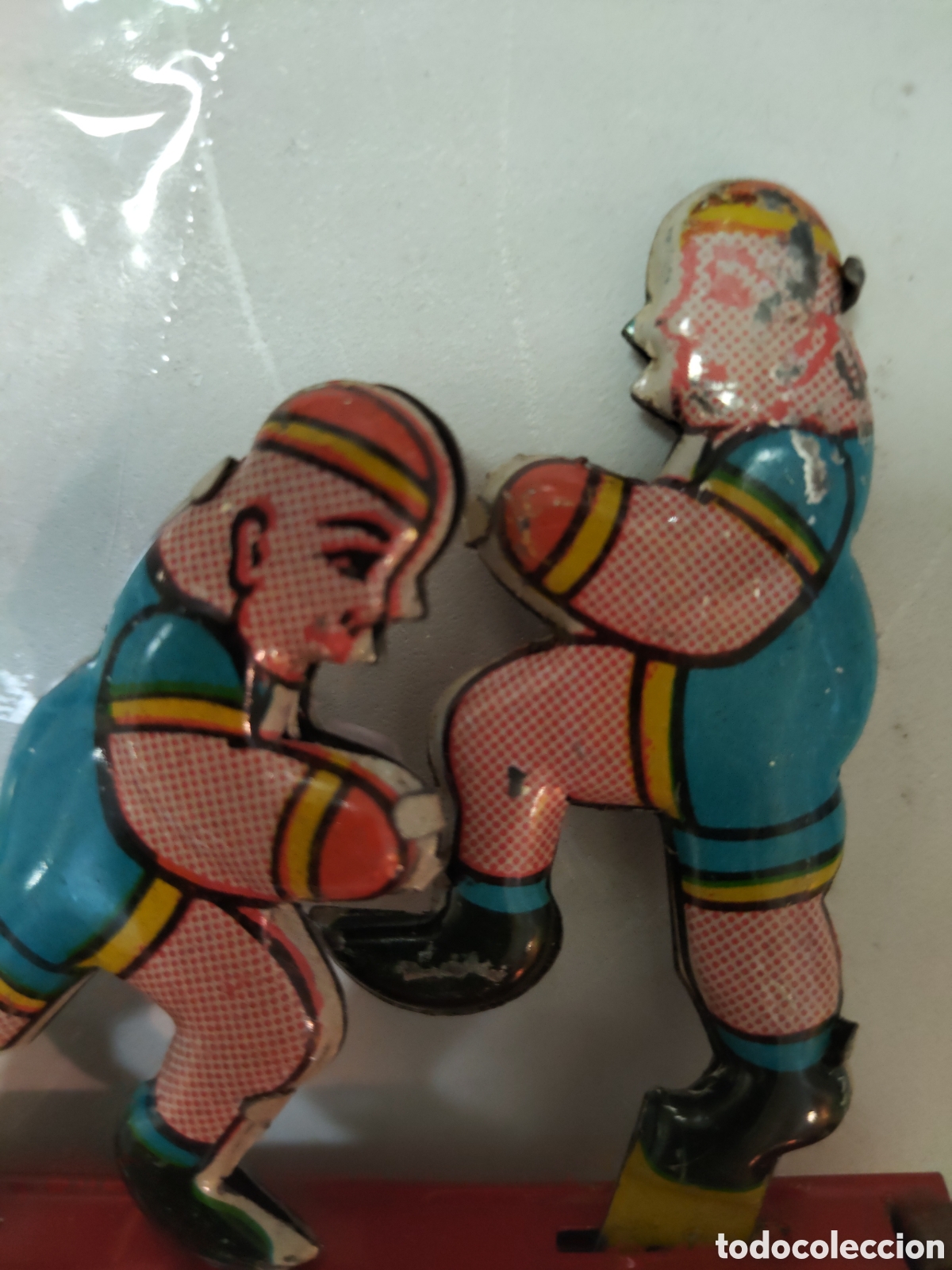 Juguetes antiguos de hojalata: Boxeadores de hojalata - Foto 2