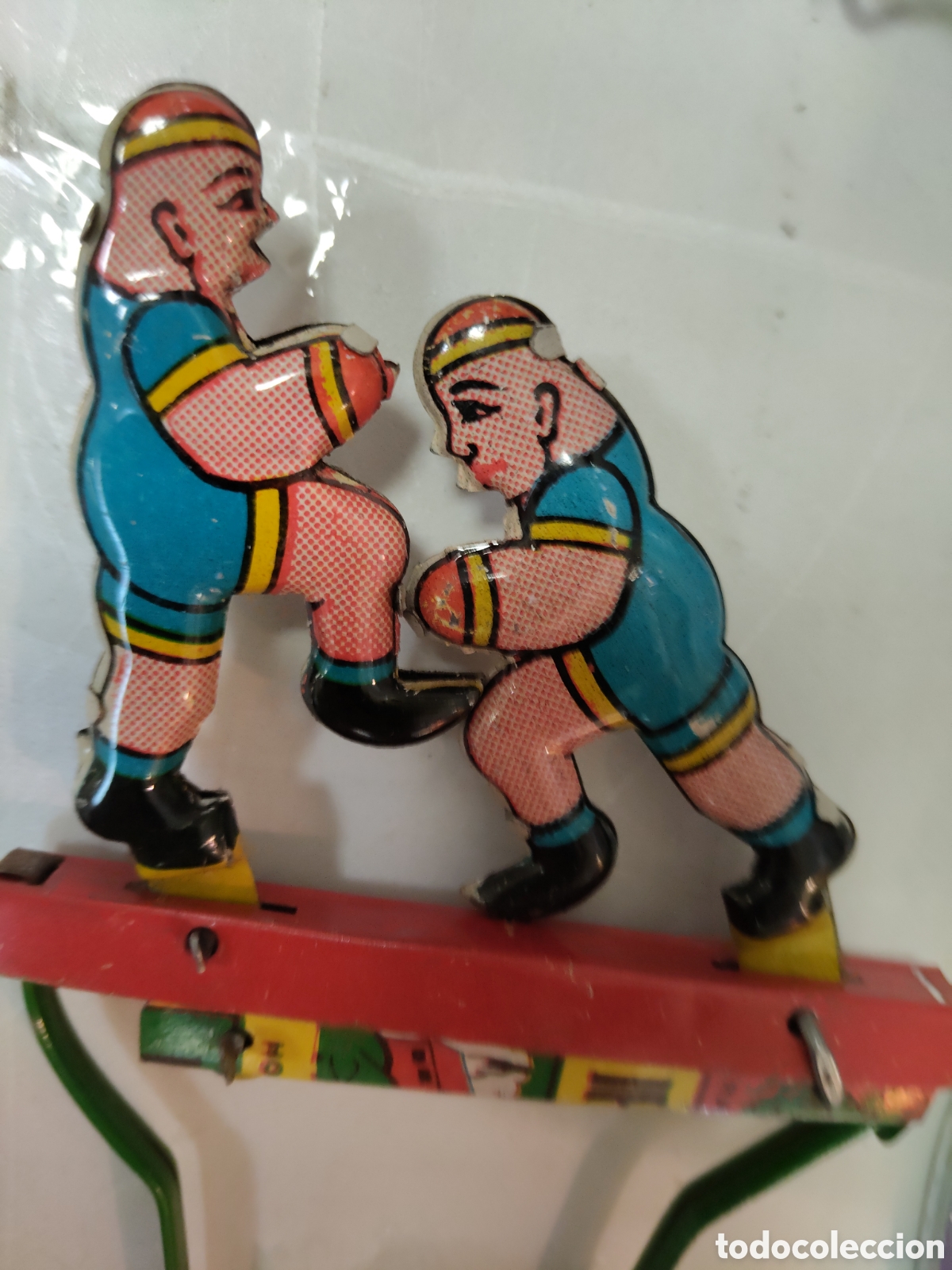 Juguetes antiguos de hojalata: Boxeadores de hojalata - Foto 3