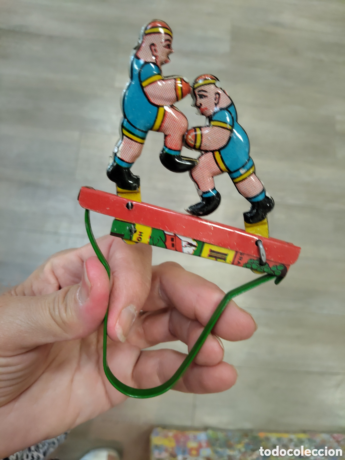 Juguetes antiguos de hojalata: Boxeadores de hojalata - Foto 7