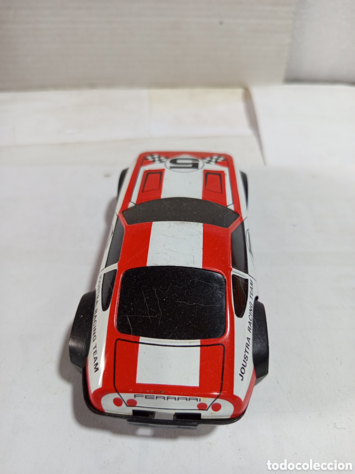 Juguetes antiguos de hojalata: Coche de chapa marca Joustra - Foto 3