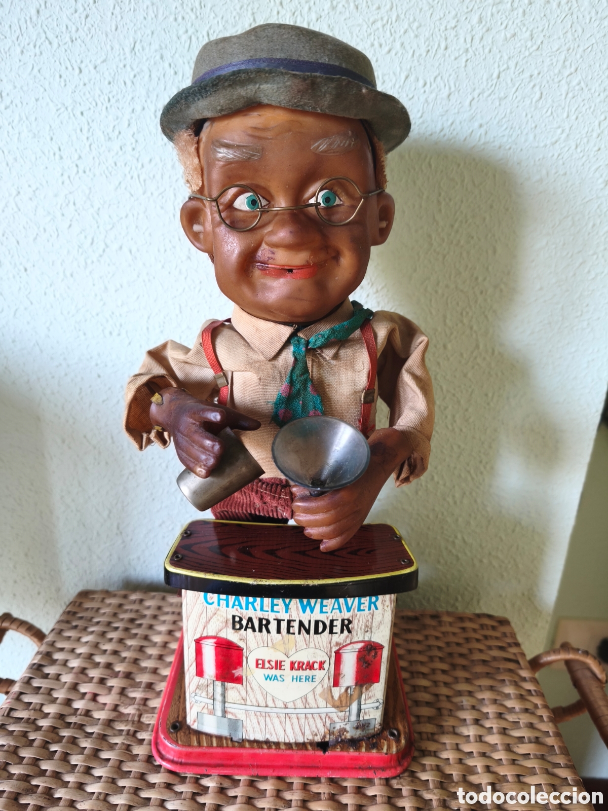 Juguetes antiguos de hojalata: CHARLEY WEAVER BARTENDER