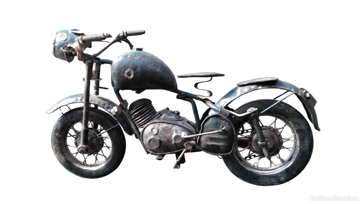 Antikes Blechspielzeug: MOTO DE HOJALATA/METAL VINTAGE - R&Eacute;PLICA BMW R32 - MOTOR B&Oacute;XER - 1928 - RETRO