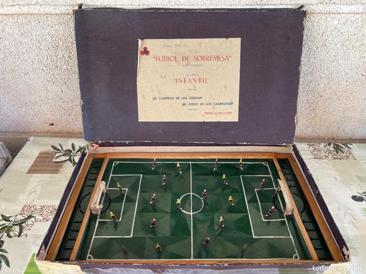 Giocattoli antichi di latta: FUTBOLIN DE MESA E. SANCHIS BUENO VITORIA A&Ntilde;OS 40-50