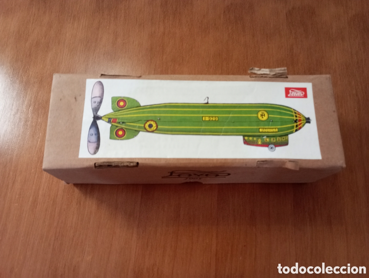 Juguetes antiguos de hojalata: PAYA Reedici&oacute;n Zeppelin a cuerda - Foto 3