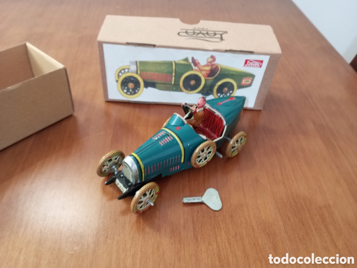 Juguetes antiguos de hojalata: PAYA REEDICI&Oacute;N Bugatti - Foto 2