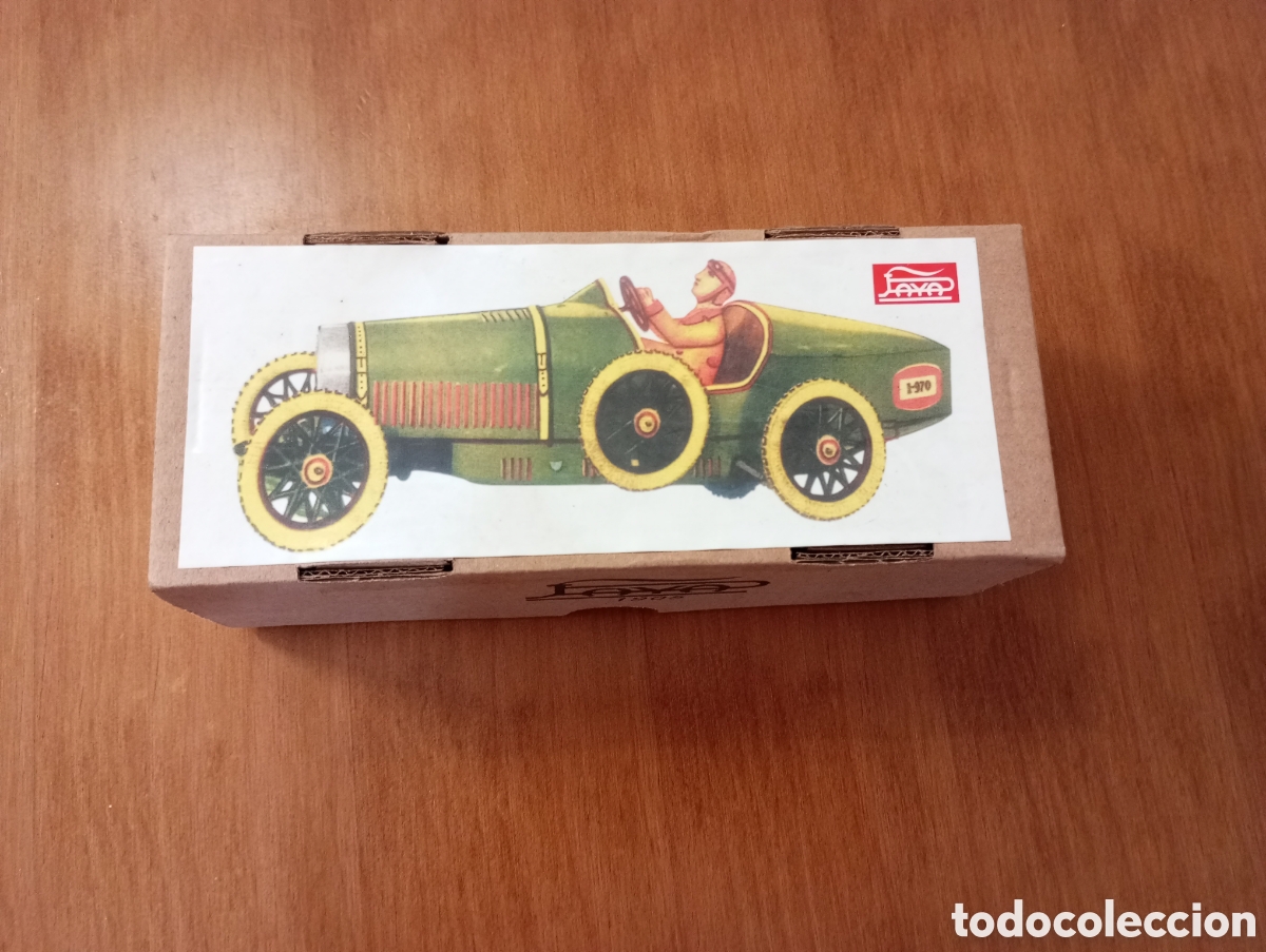 Juguetes antiguos de hojalata: PAYA REEDICI&Oacute;N Bugatti - Foto 3