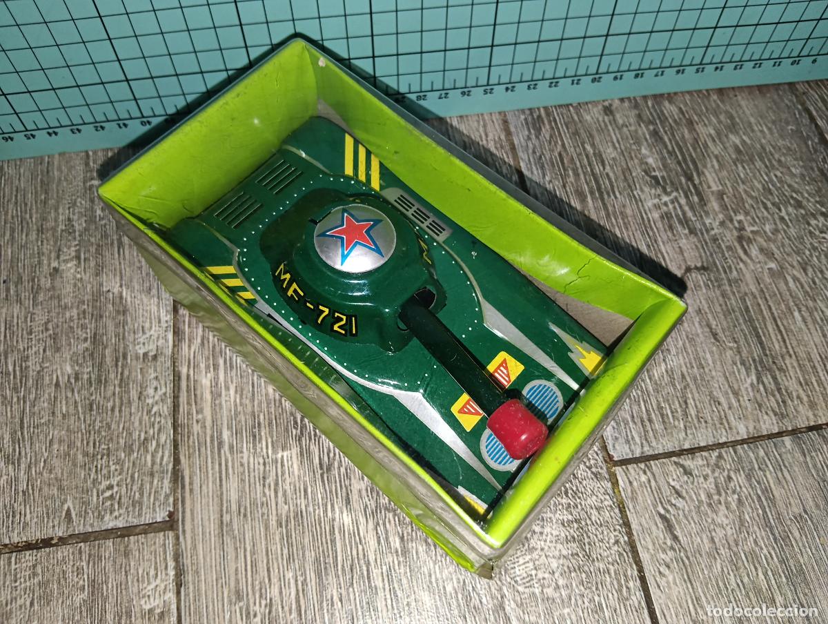 Jouets anciens en fer-blanc: Reproduccion juguete de hojalata Tin toys Tanque Light Tank MF-721 Fricci&oacute;n