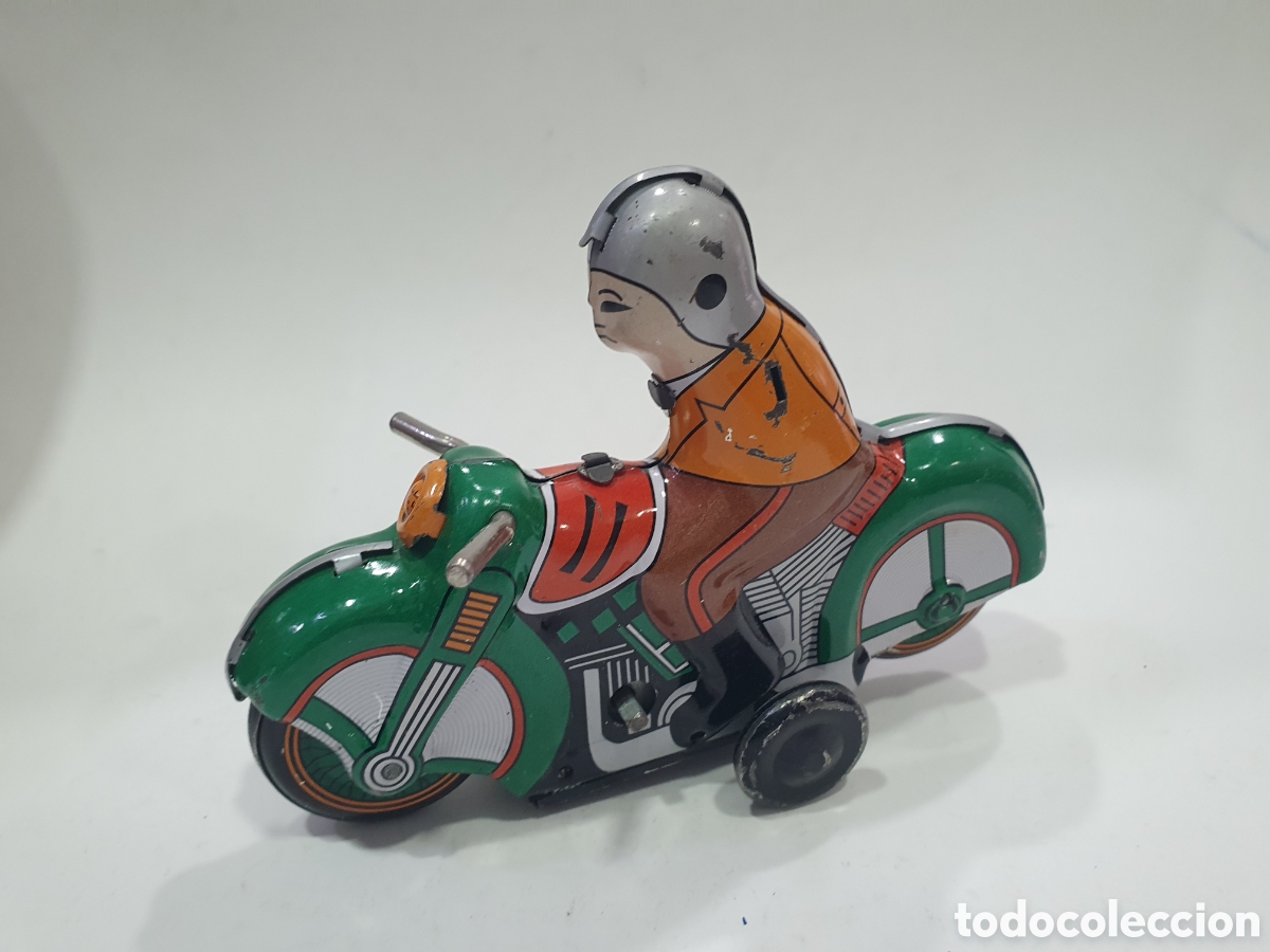 Antikes Blechspielzeug: Moto de hojalata. (L132)
