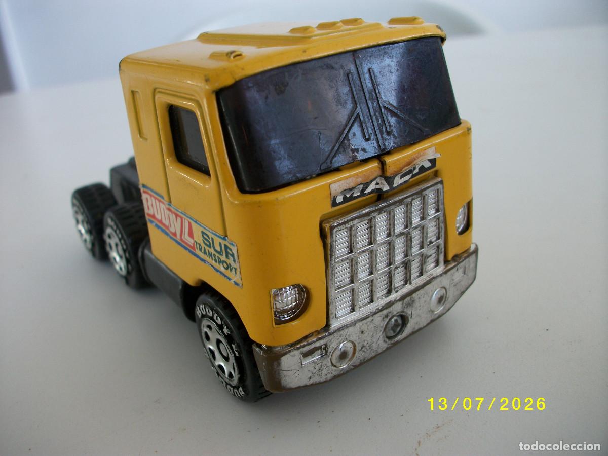Juguetes antiguos de hojalata: ANTIGUO CAMION SEMIRREMOLQUE BUDDY L BIG RIG MACK DE COLECCION SOLO CABINA