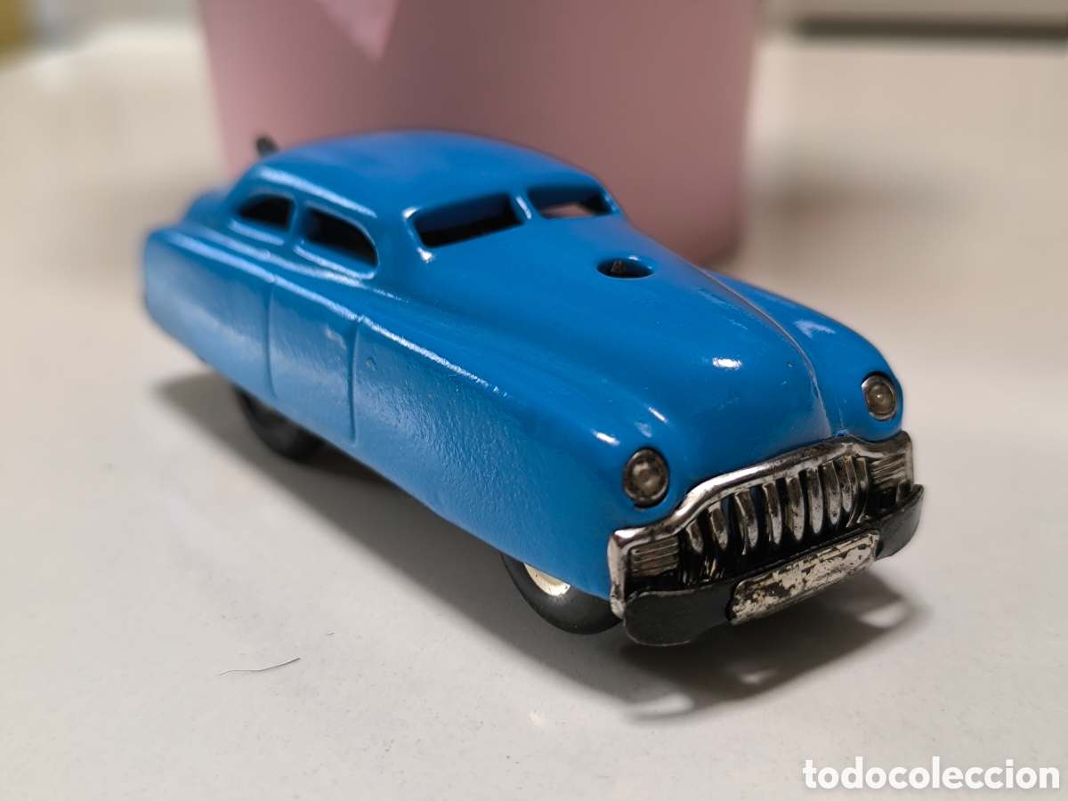 Juguetes antiguos de hojalata: Raro Coche Schuco Varianto-Limo Ref. 3041 Azul - Made in W. Germany c. 1950s - &iexcl;Mecanismo Probado y