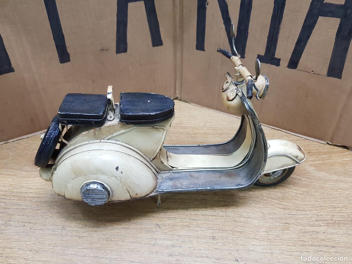 Juguetes antiguos de hojalata: MOTOCICLETA DKT-COMPLETA