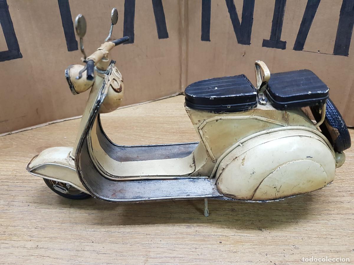 Juguetes antiguos de hojalata: MOTOCICLETA DKT-COMPLETA - Foto 4