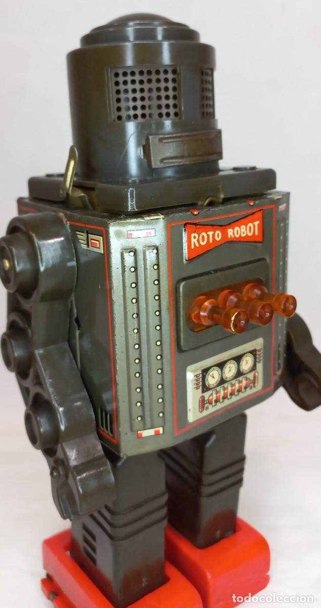 Juguetes antiguos de hojalata: ANTIGUO Y DIFICIL ROBOT( ROTO ROBOT )DE JUGUETE DE LA MARCA HORIKAWA DE LOS A&Ntilde;OS 60