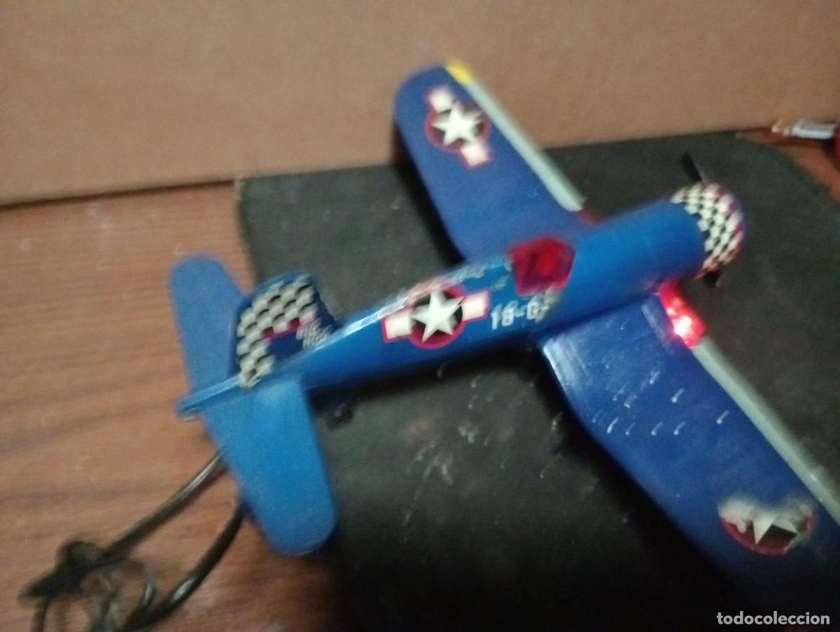 Juguetes antiguos de hojalata: Avion a pilas con mando - Foto 6