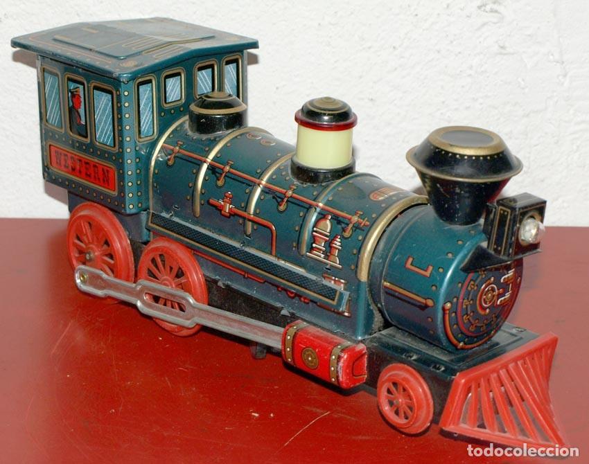 Juguetes antiguos de hojalata: Tren antiguo de hojalata
