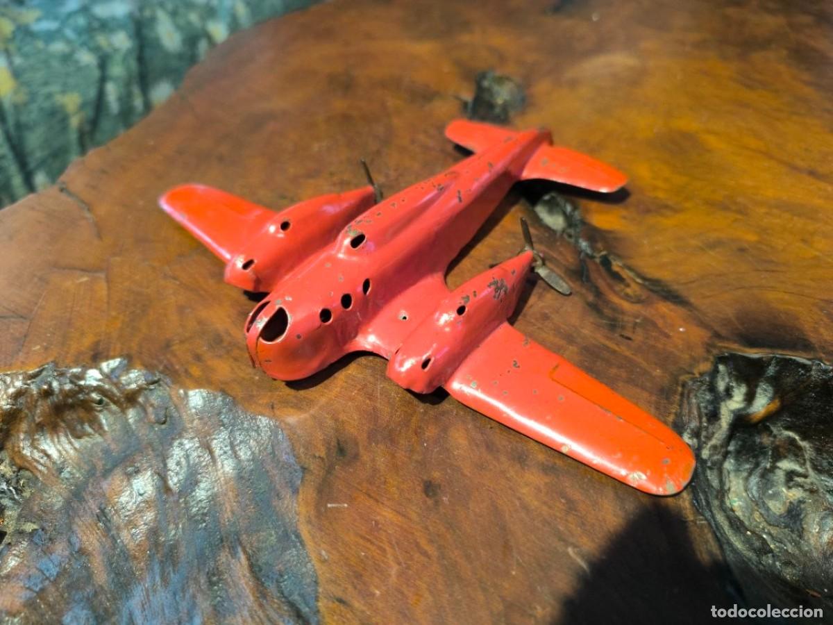Juguetes antiguos de hojalata: ABION BOMBARDERO WYANDOTTE MARX BELL YFM-1 AIRACUDA A&Ntilde;OS 30 HOJALATA