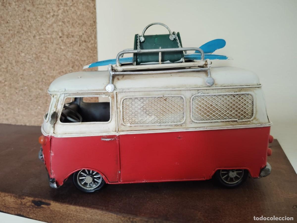 Juguetes antiguos de hojalata: volkswagen metalico medidas 20x14
