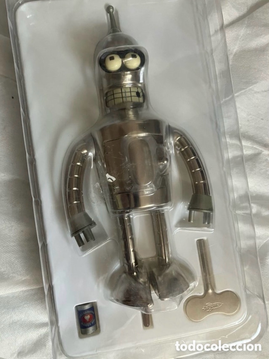 Juguetes antiguos de hojalata: Futurama Bender Bright n Shiny Robot - Foto 2