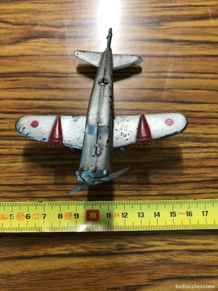 Brinquedos antigos de folha-de-Flandres: AVI&Oacute;N DE HOJALATA DE LA MARCA RICO. A&ntilde;os 30/40.