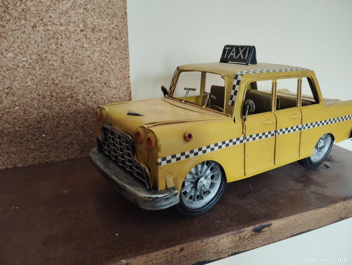 Antikes Blechspielzeug: taxi USA metalico medidas 37x12