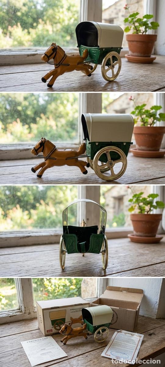 Juguetes antiguos de hojalata: Juguete Hojalata Pay&aacute; - Tartana con Caballo (Ref. 248) Ed. Limitada con Caja y Certificado