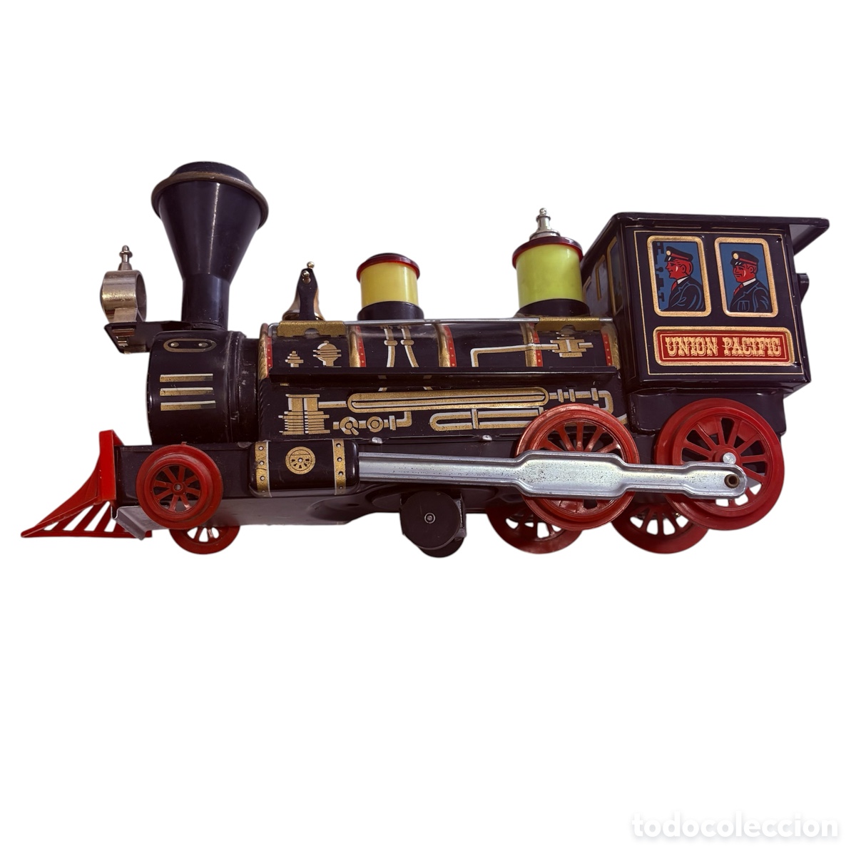 Juguetes antiguos de hojalata: locomotora hojalata union pacific modern toys masudaya japan 1969