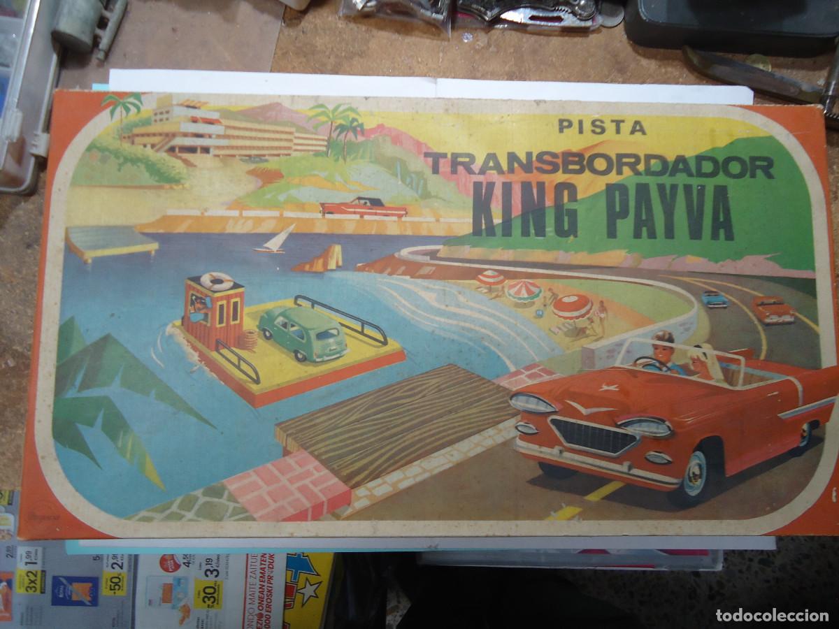 Antikes Blechspielzeug: JUEGO PISTA TRANSBORDADOR KING PAYVA. NUEVO. EN SU CAJA ORIGINAL. RARO