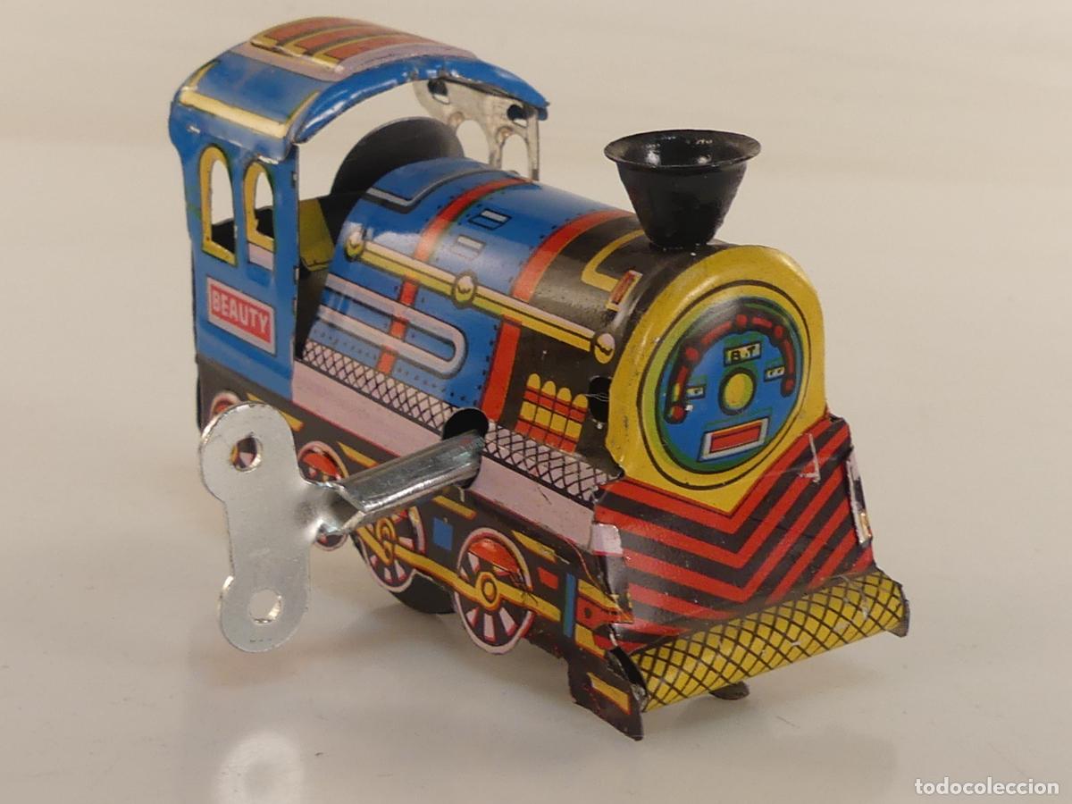 Jouets anciens en fer-blanc: JUGUETE DE HOJALATA LOCOMOTORA A CUERDA