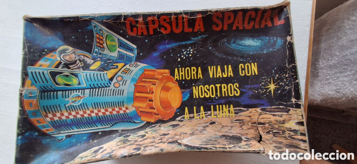 Juguetes antiguos de hojalata: Nave Espacial hojalata. - Foto 8