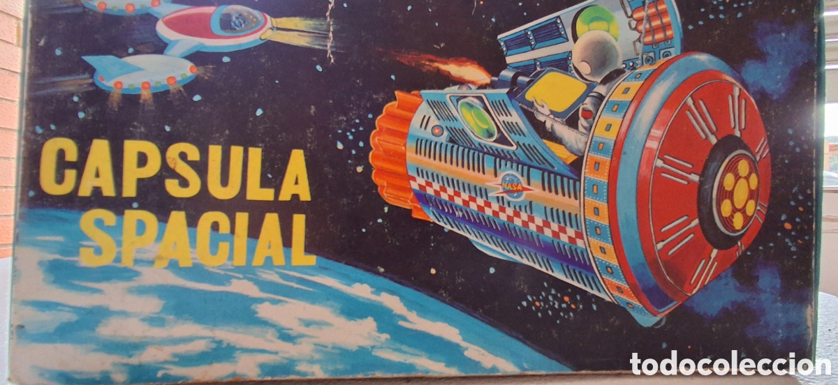 Juguetes antiguos de hojalata: Nave Espacial hojalata. - Foto 9