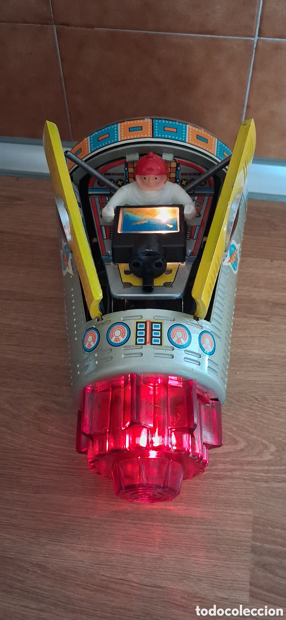 Juguetes antiguos de hojalata: Nave Espacial hojalata. - Foto 3