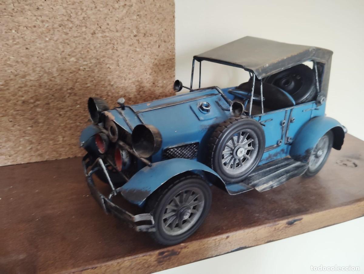 Giocattoli antichi di latta: coche de epoca metalico medidas 30x14