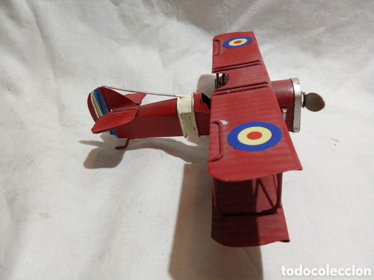 Juguetes antiguos de hojalata: AVIONETA DE HOJALATA - Foto 2