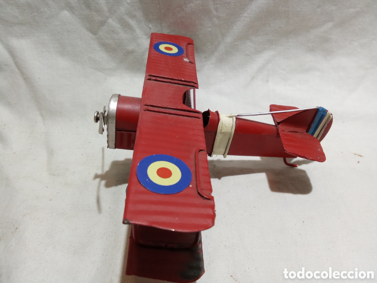 Juguetes antiguos de hojalata: AVIONETA DE HOJALATA - Foto 4